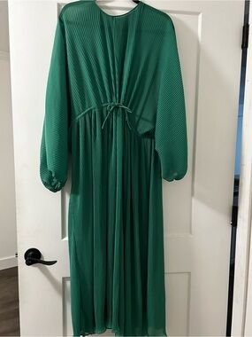 Zara Teal Green Chiffon Dress